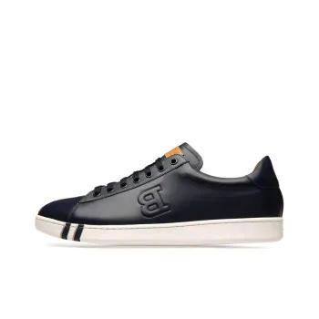 BALLY Skateboard Shoes Men Low Top Dark Marine Blue