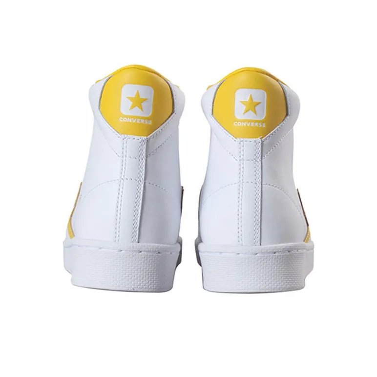 Converse Pro Leather Hi White Amarillo-3