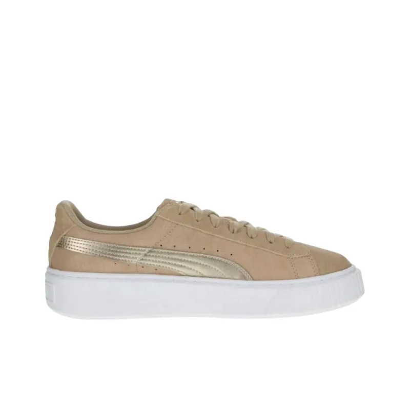 PUMA Suede Platform Safari Khaki Women's-1