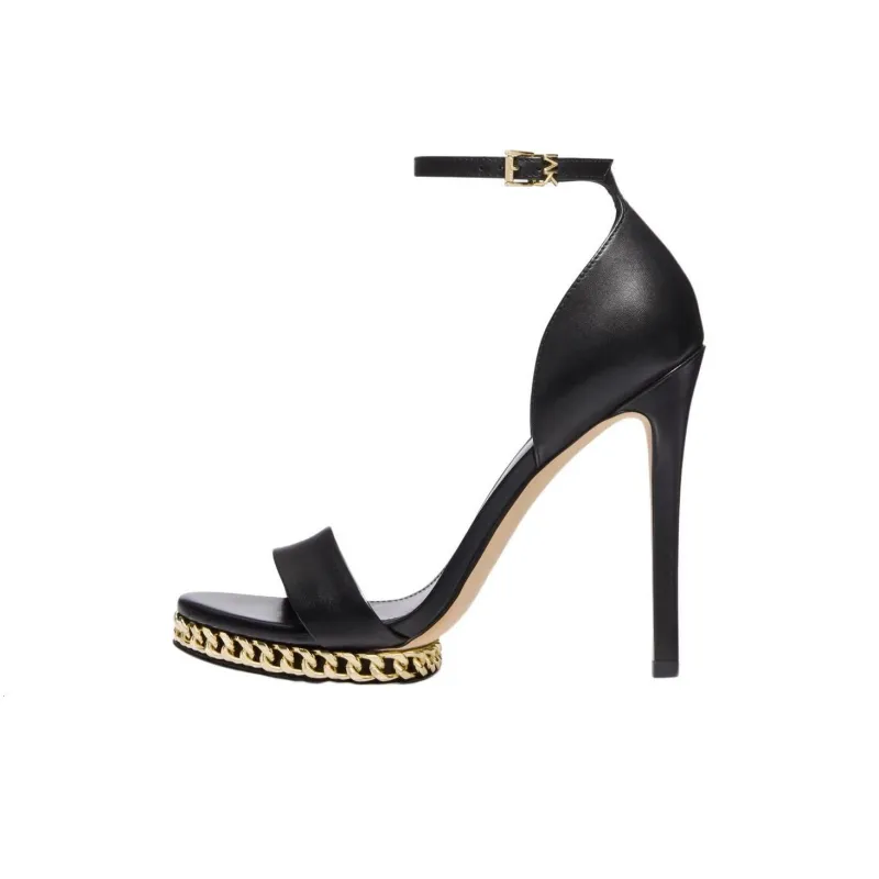 Michael Kors Jordyn 123mm Chain-link Detailing Sandals-0