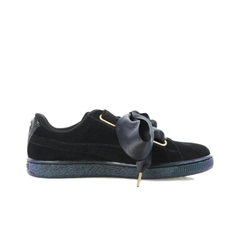 PUMA Suede Heart Satin Black-1