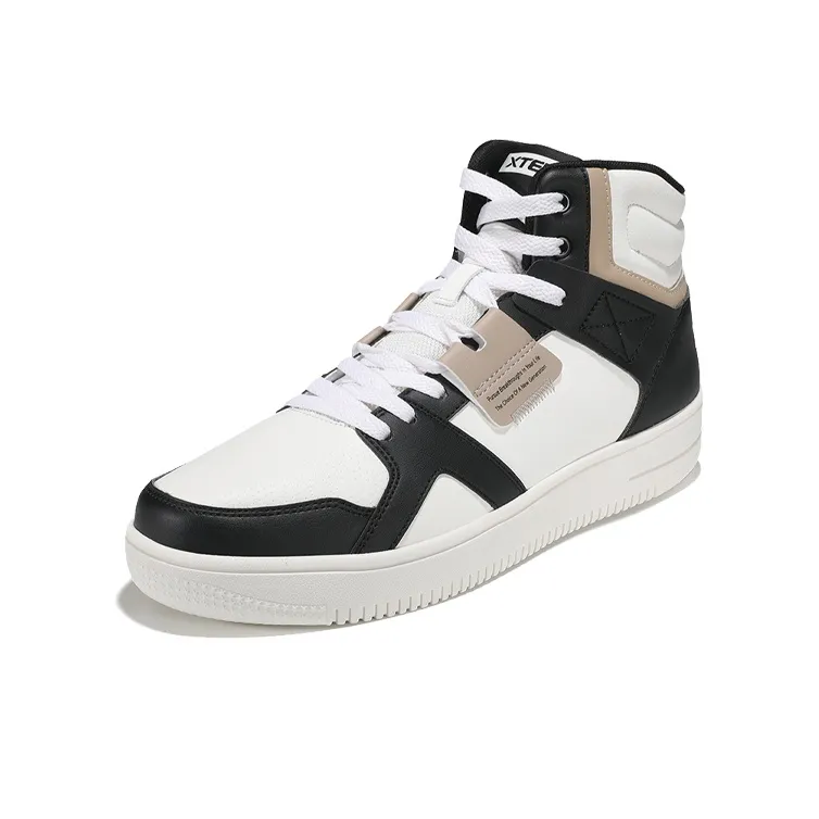 XTEP Skateboard Shoes Men's Beige Black-2