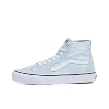 Vans SK8 Tapered Anti-Slip Wear-Resistant High-Top Skateboard Shoes Women's Light Blue White