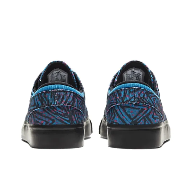 Nike SB Stefan Janoski Canvas Premium Low-Top Skateboard Shoes GS Psychedelic Blue-3