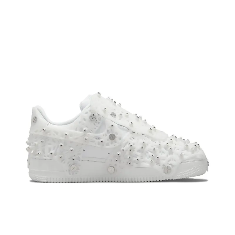Nike Air Force 1 Low Swarovski Retroreflective Crystals White Women's-1
