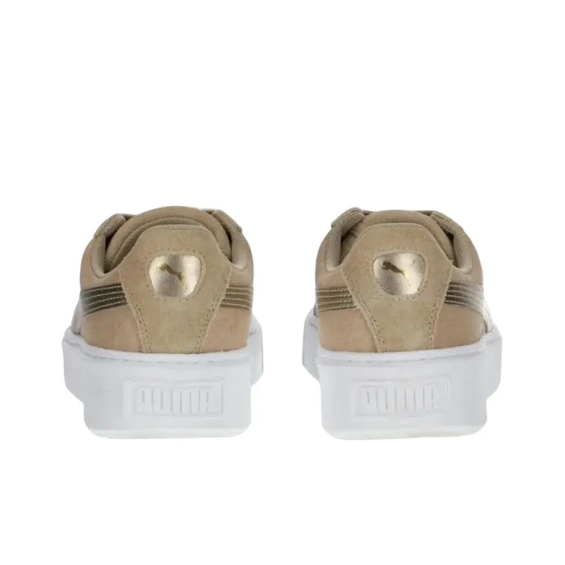 PUMA Suede Platform Safari Khaki Women's-2