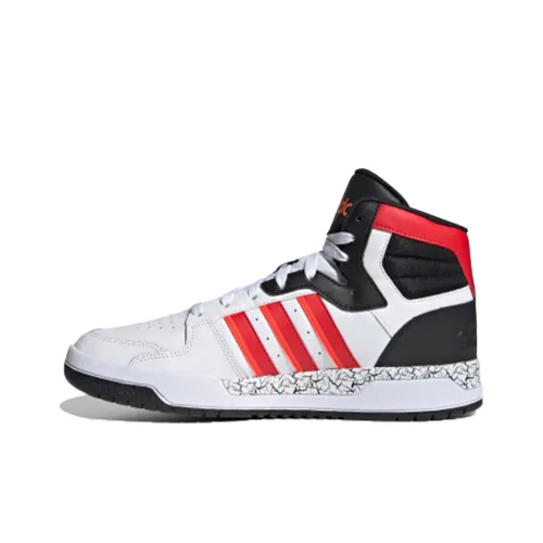 Adidas Neo Entrap Skateboard Shoes Men Mid-Top White/Black/Red