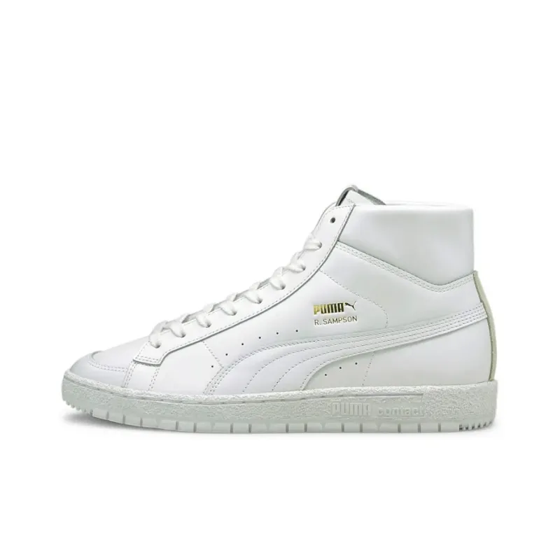 PUMA Ralph Sampson 70 Mid Suit Trainers Board Shoes White-0
