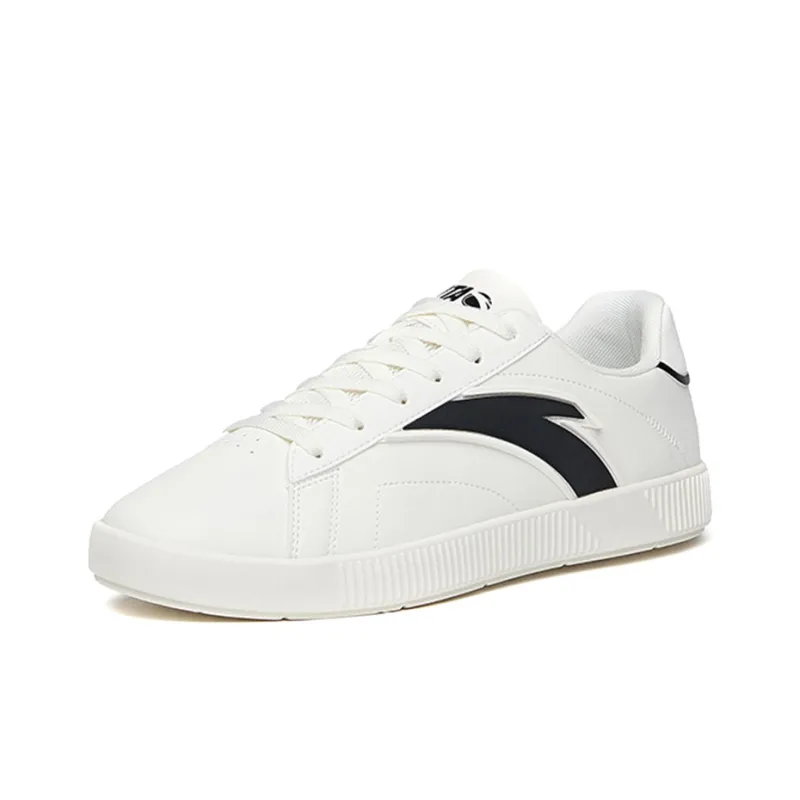 Anta Life Collection Abrasion Resistant Low Top Skateboard Shoes Men's Ivory White-2