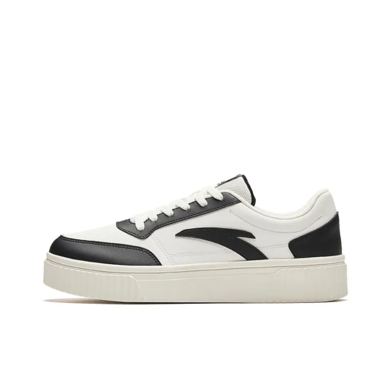 Anta Low Top Skateboard Shoes Men's White Black-0