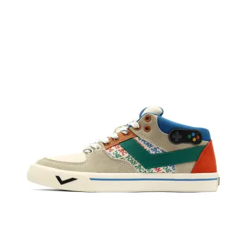 PONY Atop Anti Slip Wear Resistant Low Top Skateboard Shoes Women's Ecru