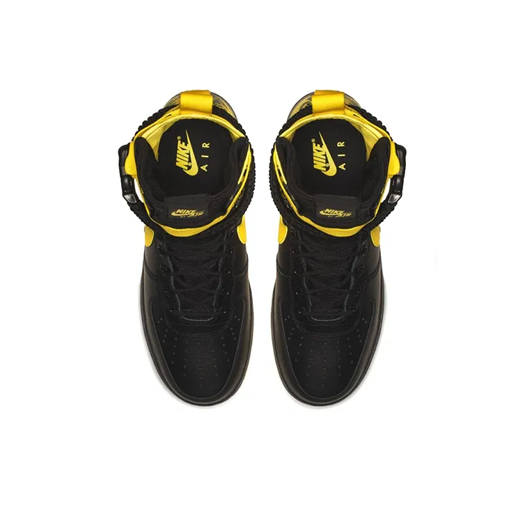 Nike Sf Air Force 1 High Black Dynamic Yellow-3