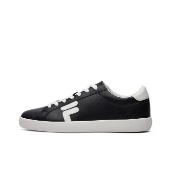 FILA Stride Low Top Skateboard Shoes Men's Black White