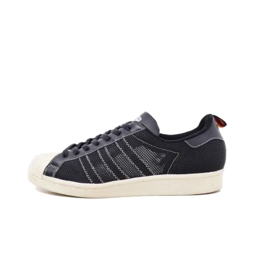 Clot X Adidas Originals Superstar Series Skateboard Shoes Unisex Low-Top Black/Red/Yellow