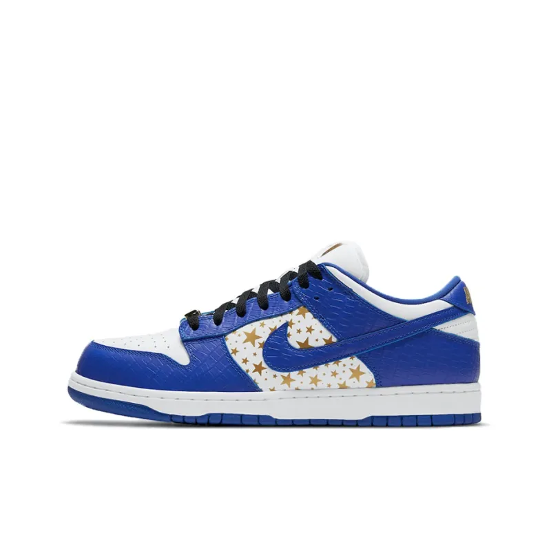 Nike Sb Dunk Low Supreme Stars Hyper Royal 2021-0