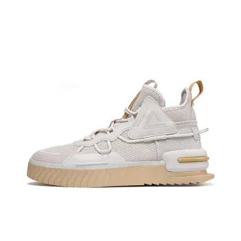 PEAK Taichi Gamer HIGH Coverage Anti Slip And Wear Resistant Skateboard Shoes Men's Ivory Yellow