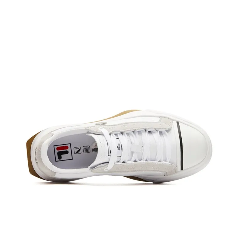 FILA CRYPTO Low Top Skateboard Shoes Women's White Gray-3