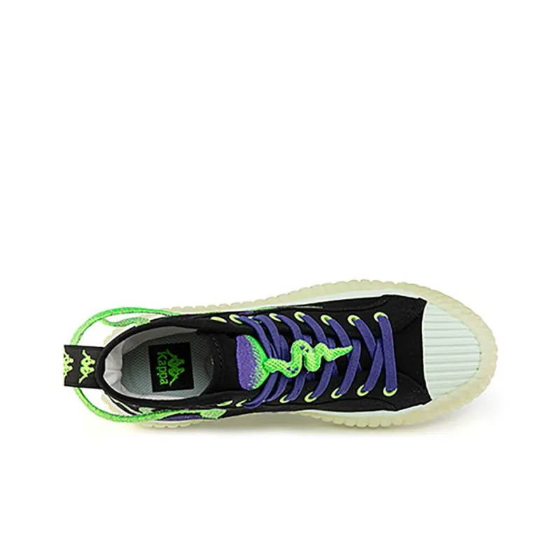 Kappa High-Top Skateboard Shoes Unisex Black-2