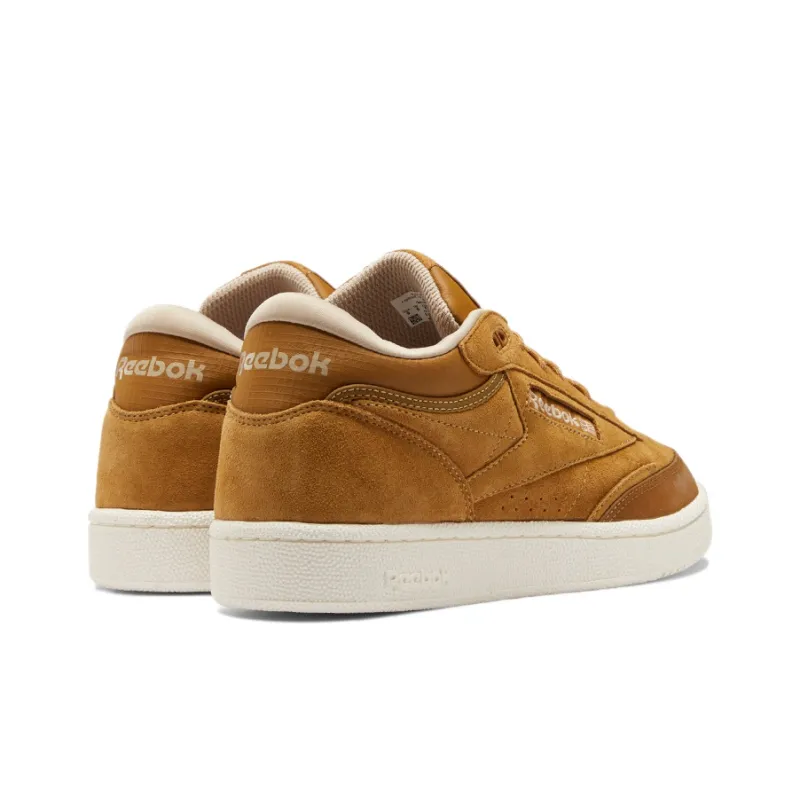 Reebok Club C Mid Ii Minimalistic Cozy Retro Casual Skate Shoes Unisex Yellow-3