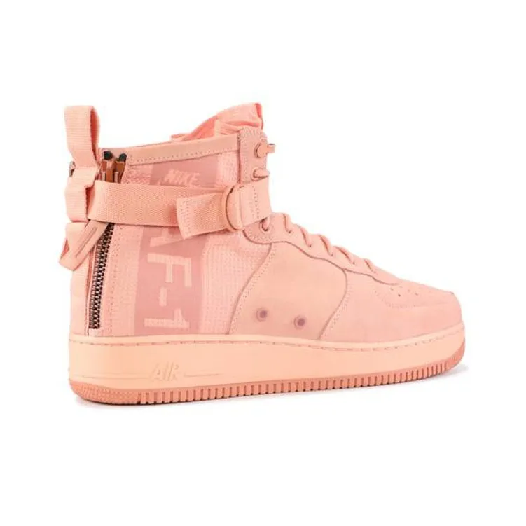 Nike Sf Air Force 1 Mid Coral Stardust-3