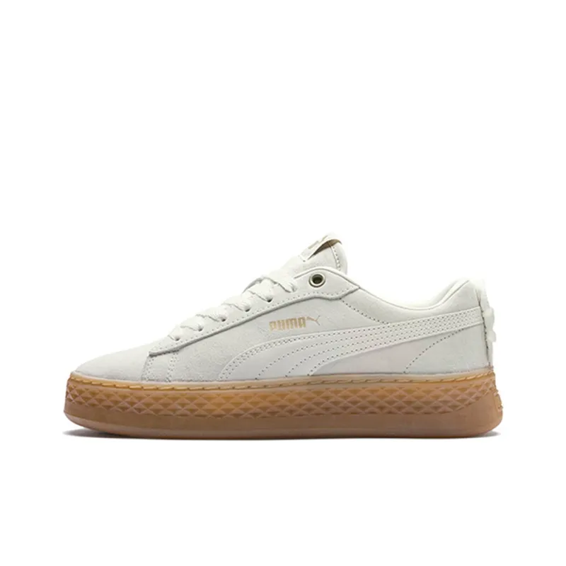 PUMA Smash Platform Frill 'White Gold' Women's-0