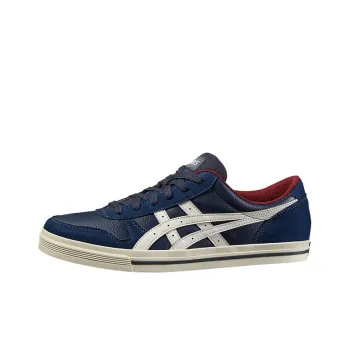Asics Aaron Slip-Resistant Lightweight Breathable Wear-Resistant Low-Top Skateboard Shoes Men's Blue White