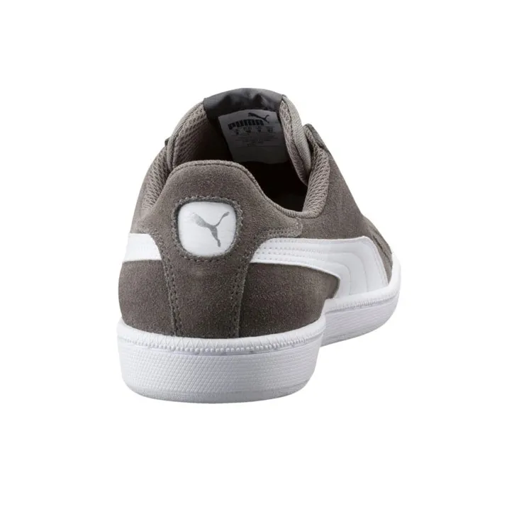 PUMA Smash Suede Anti-Slip Wear-Resistant Low-Top Skateboard Shoes Unisex Dark Gray-4