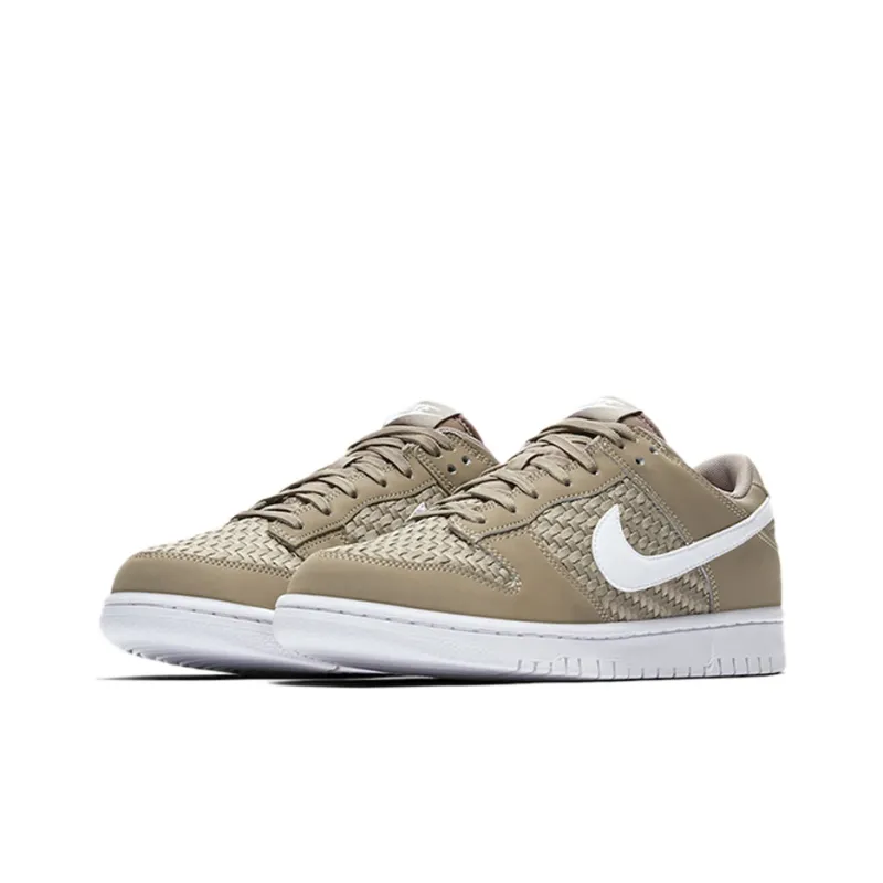 Nike Sb Dunk Low Woven Khaki White-2