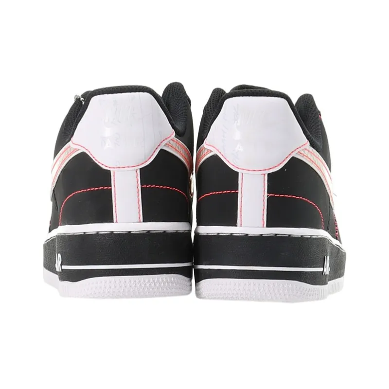 Nike Air Force 1 Low Schematic Black White Bright Crimson-4