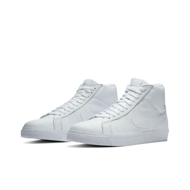 Nike Sb Zoom Blazer Mid Triple White-2