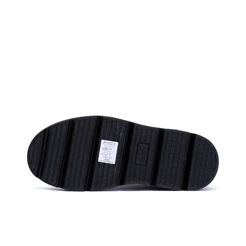 PUMA Ankle Strap Rihanna Fenty Black White Women's-3