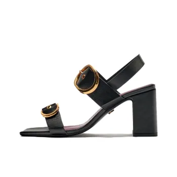 ZARA Strap Sandals Women's Black