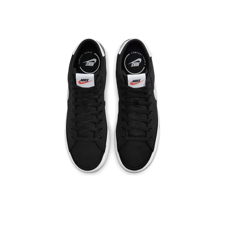 Nike Court Legacy Canvas Mid 'Black White'-3