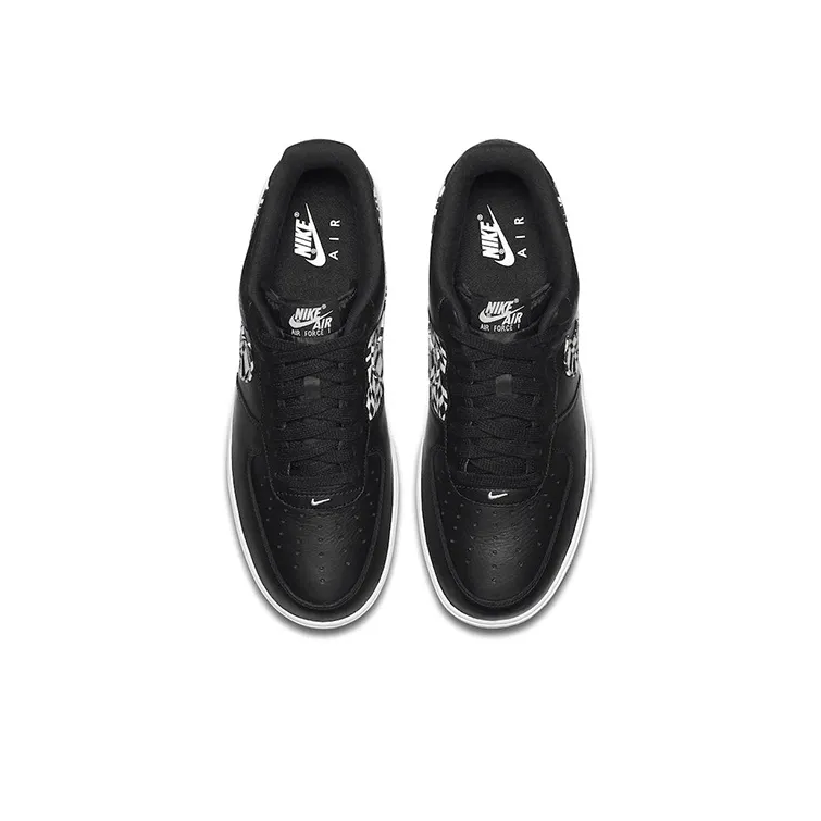 Nike Air Force 1 Low Black Pattern Swoosh-3