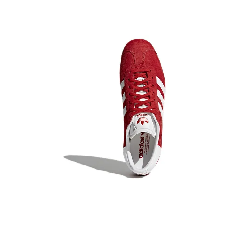 Adidas Gazelle Scarlet/White/Gold Metallic-3