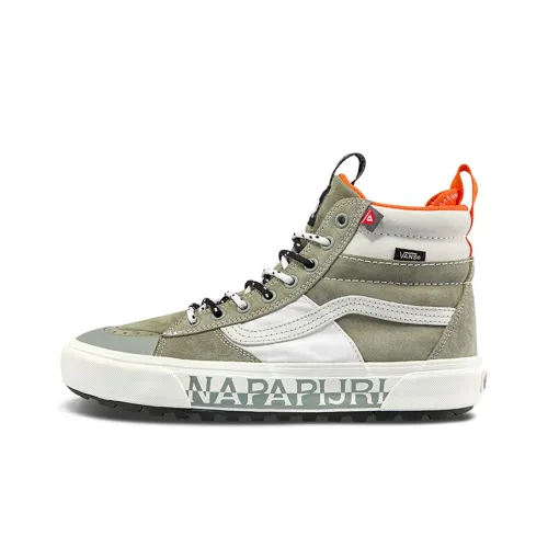 Vans SK8 Skateboard Shoes Unisex High-Top Gray/White