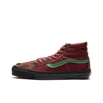 Vans SK8 Hi Vault Retro Skateboarding Shoes Unisex Red Wine Red