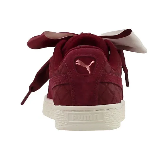 PUMA Suede Heart Quilt Cordovan Cameo Brown Women's-3