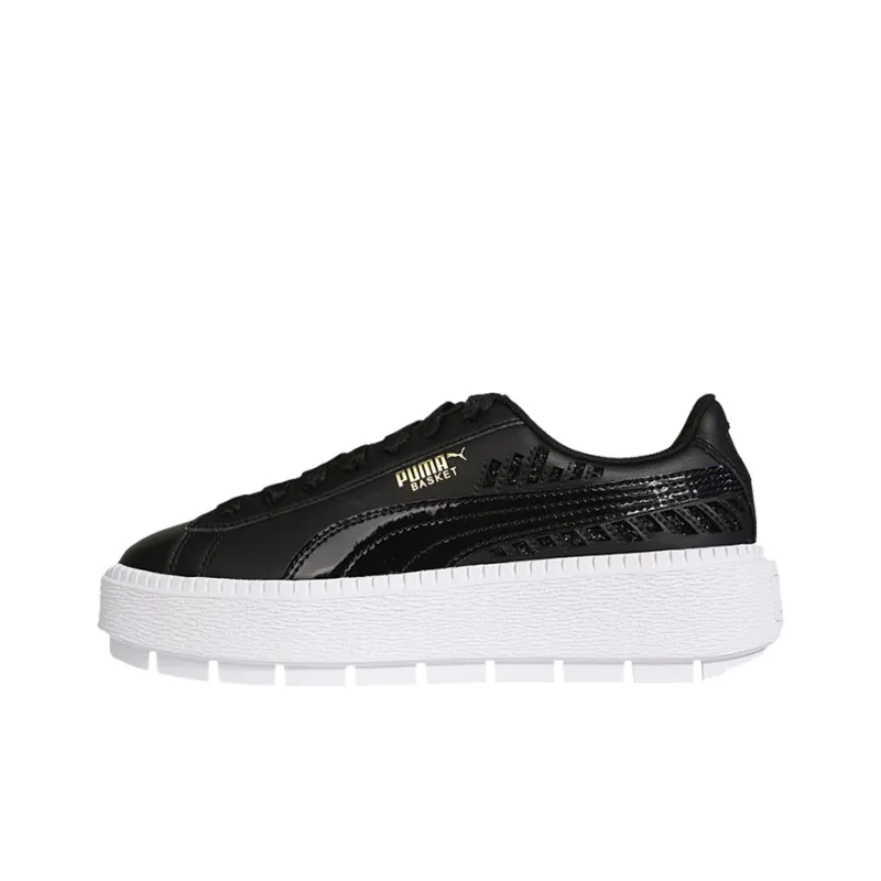 PUMA Platform Trace Metallic C Board Shoes Black Women's-0