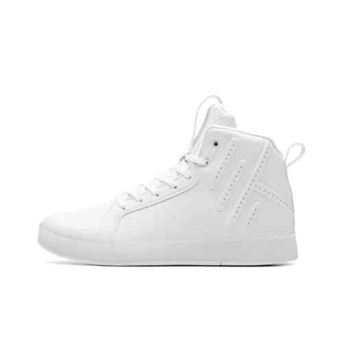 ANTA Skateboard Shoes Men High-Top ANTA White/Seaweed Green