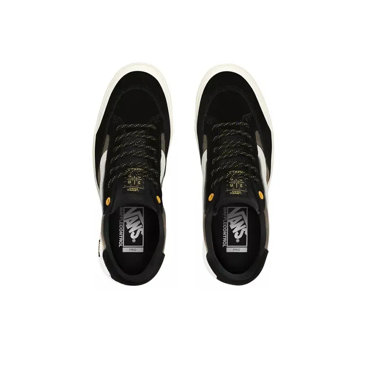 Vans Berle Pro Low-Top Skateboard Shoes Unisex Black Milk White-3