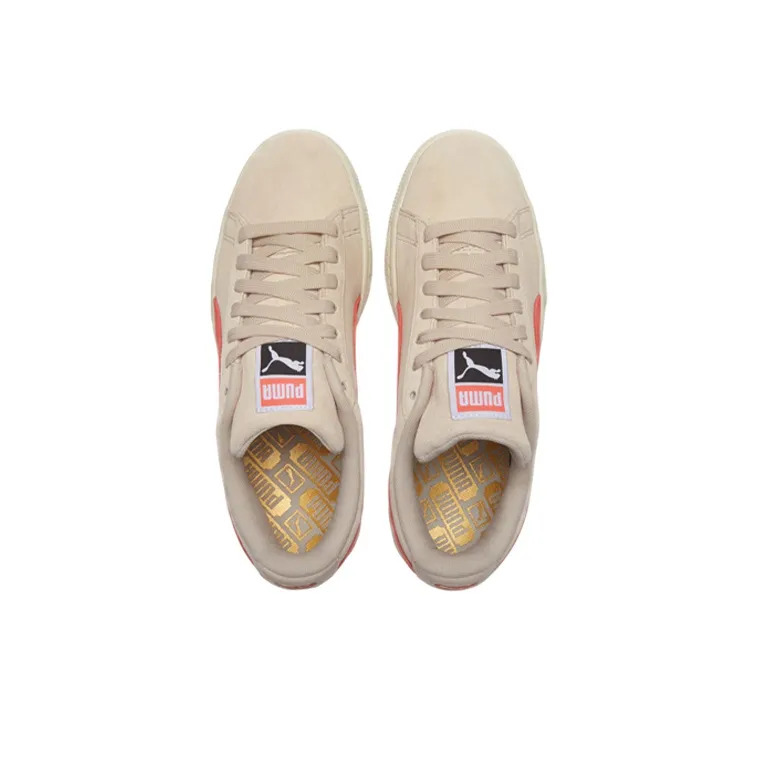 Puma Suede Cream Hot Coral-3