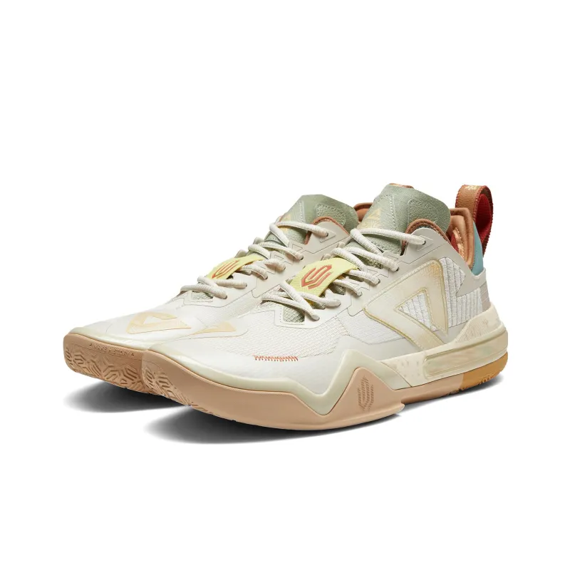 PEAK Wiggins AW1 Basketball Shoes Men Low Top Bean Khaki-5