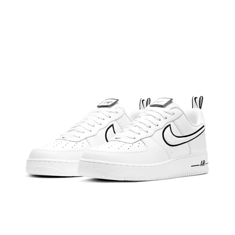 Nike Air Force 1 Low White Black Outline Swoosh-2