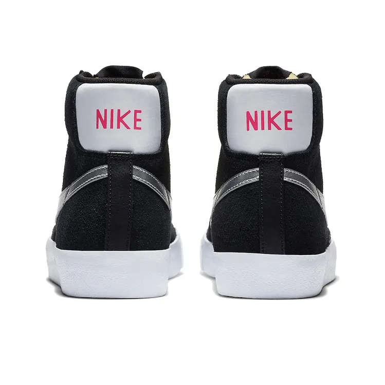 Nike Blazer Mid 77 Black Silver-4