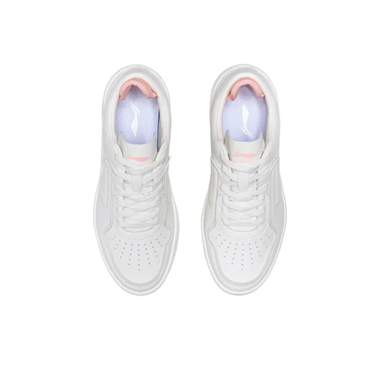 LiNing Street Gamer Low Top Skateboard Shoes Women's Mist White-3