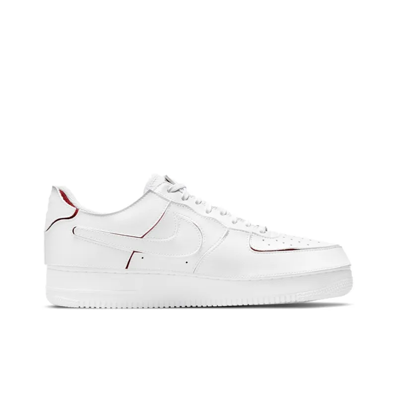 Nike Air Force 1/1 White Varsity Red-1