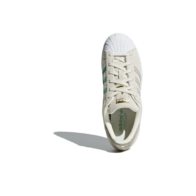 Adidas Originals Superstar Series Skateboard Shoes Women's Low-Top Beige-4