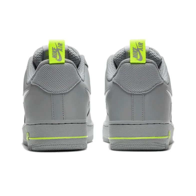 Nike Air Force 1 Low Cut Out Swoosh Particle Grey Volt-4