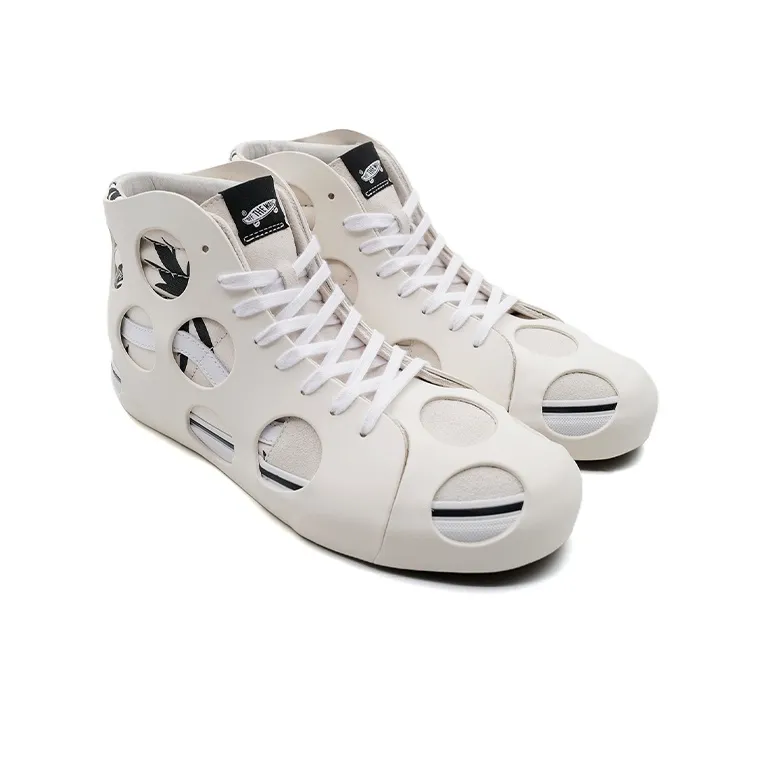 Sk8 Vans Hi Cage Vlt Lx 'Polka Dot Checkered Marshmallow'-2